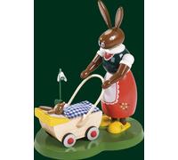 Rabbit + Stroller 20 cm Easter Bunny Easter Decoration NEW 13055