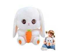 Rabbit Stuffed Animal | 12inch Huggable Doll Cute Throw Pillows - Big Ear Rabbit Plush Toy Radish - for Boys Girls Collectors Birthday Home Office Dorm Car
