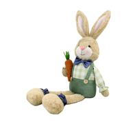 Rabbit Stuffed Animal - Cuddly Funny Long Leg Easter Decoration - Rabbit Plush Toy Collectible Figures | for Home Bedroom Living Room Desk Shelf Apartment Office Farm Vakan