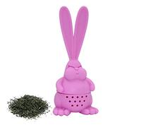 Rabbit Tea Bag Holder - Angry Bunny Loose Tea Steeper with 2 Large Ears, Heat Resistant Silicone Tea Infuser, Tea Infuser for Loose Tea for a Cup or Cup, Easter for Pologmase