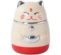 Rabbit-Themed Automatic Toothpick Dispenser for Household Use with Balanced Form Factor and Smooth Dispensing Motion (Lucky Cat (white))