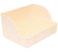 Rabbit Toilet Plastic with Heightened Chassis Narrow Bottom Net Structure Elevated Base Raised Platform Optimized Mesh Flooring Angled Perforations Effortless Maintenance Automatic Waste Segregation Q