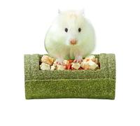 Rabbit Toy - Feeding Bowl for Small Animals Natural Chinchilla Toy for Teeth Grinding for Hamsters and Chinchilla for Activity in the Cage and Against Boredom for Enrichment