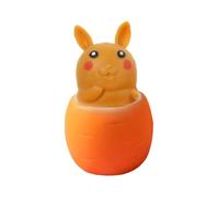 Rabbit Toy Toy Easter Stress Interactive Easter Carrot Rabbit Gifts For Children Games Sausage (Rose Gold, One Size)