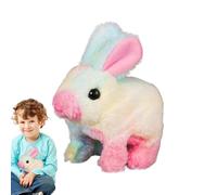 Rabbit Toys For, Realistic Bunny - Realistic Plush Animals Bouncing Rabbit Toy | Jumping, Nose, Ears Stirring, Natural Movements, Interactive Figurines in