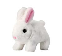 Rabbit Toys, Rabbit Doll, Realistic Movement Soft Plush Battery-Operated Cute Design Educational Toy Safe Materials Durable Build Hopping Action, Interactive Plush Figures for Kids