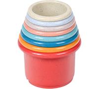 Rabbit Toys Stacking Cups - 8 Cute Rabbit Food Dispenser,Multicolored Stacking Cups, foraging Playing Toys for Small Animals