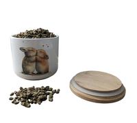 Rabbit Treats Jar Storage Jar Cannister (Kissing) Rabbit Gifts Rabbit Lover Rabbit Homewares Bunny Gifts Bunny Lover Bunny Treats