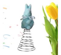 Rabbit Tree Topper | Spring Decoration Festival Rabbit in Moss | Bunny Decoration, for Home Farm Party Closet Porch Basket Gathering Celebration