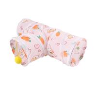 Rabbit Tunnel - Hamster Tunnel | Pet Fun three ways tube | Folding Bunny Tunnel | Rabbits Activity Tunnels Tube | Healthy Exercise | Durable Pet-Safe for Cat, Rabbit, Guinea Pigs, Hamster & Kitten