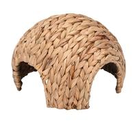 Rabbit Tunnel Hand Made Natural Cattail Grass Snug Comfortable Play | Rabbit Retreat Hand Made Natural Grass Safe Shelter for Small Furry Pets Like Hamster, Rabbit, Chinchilla To Chew, Play,