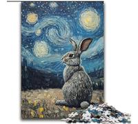 Rabbit Under The Night Sky 2000 Pieces Jigsaw Puzzle for Adults& Teens, Educational Games Home Decoration Deal As Gifts for The Whole Family (70x100cm)