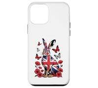 Rabbit Union Jack UK Flag British Case for iPhone 12 mini