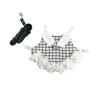 Rabbit Vest Harness Leash Set Clothes Soft Pet Costume Small Animal Ferret Black White S