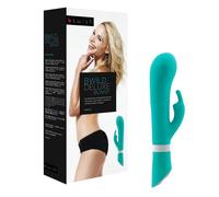 Rabbit vibrator Bwild Jade in green color, Width 30 mm, Length 150 mm, Department WOMEN