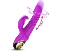 Rabbit Vibrator G Spot Sex Toys 5 Orgasmic 9 Vibrating-5 Rotation Modes Clit