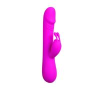 Rabbit vibrator Pretty Love Clement in purple color., Width 30 mm, Length 210 mm, Department WOMEN, Poids 0.140 Kg
