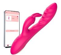 Rabbit Vibrator Sex Toys Dildo with APP Control,HBABY Clitorise Stimulator Vibabrator G Spot Vibrators for Women Couples Anal Toy, Waterproof Silicone Adult Sex Toy for Women Couples with 9 Modes