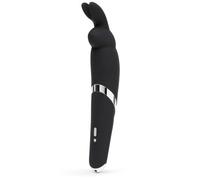 Happy Rabbit Rechargeable Wand Vibrator - Black Black