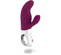Fun Factory Miss Bi vibrator with clitoral stimulator Grape/White 17 cm