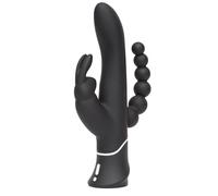 Happy Rabbit Triple Curve Rabbit Vibrator Black