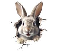 Rabbit Wall Stickers, Rabbit Wall Sticker - Wall Decals for Children's Room Animals Decoration, Cute Cartoon Animal Sticker, Playroom Stickers for