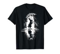 Rabbit Wandering Forest Animal Motif Illustration Rabbit T-Shirt