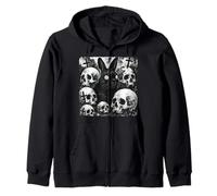 Rabbit Wants A Satanic Halloween With Gothic Horror Zip Hoodie