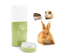 Rabbit Water Bottle [Green, 600ml/21oz] Hanging Water Dispenser Feeder Cage Crate Hutch Bunny Puppy Cat Chinchilla Ferret Guinea Pigs Squirrel Hedgehog