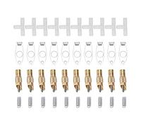 Rabbit Water Feeder Copper Rabbit Nipple Drinker Feeder Automatic Water Nippler for Bunny Rodent Poultry 10 Pack Rust Proof Easy Install Durable PVC Pipe Compatible