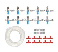 Rabbit Water Nipples Galvanized Drinker Feeder with Tube for Small Animals Poultry Watering System