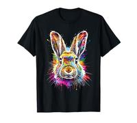 Rabbit Watercolor Bunny Hare Pet Graphic Funny Easter Day T-Shirt