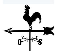 Rabbit Weathervane Animal Metal Weather Vane Wind Direction Indicator with Anti