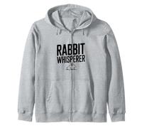 Rabbit Whisperer for Bunny Lovers and Pet Owners Zip Hoodie