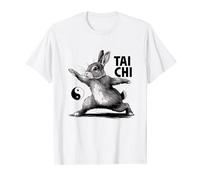 Rabbit Wild Animals Tai Chi Martial Arts Yin & Yang Balance T-Shirt