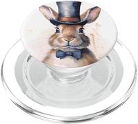 Rabbit With A Top Hat. Rabbit Wearing A Top Hat, Magic PopSockets PopGrip for MagSafe
