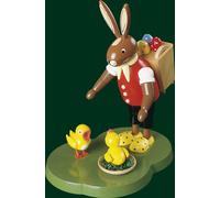 Rabbit With Basket + Eggs 19 Cm Easter Rabbits Easter Decoration New 13047