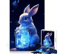 Rabbit with Magic Jar 1000 Piece Jigsaw Puzzles for Teenagers Jigsaw Brain Workout Toy Group Play Art Assembly Classic Gift (38x52cm)