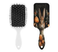 Rabbit with Mushrooms Massage Comb for Men And Women,Hair Brush for Long, Short,Thin,Curly,Straight,or Wavy,Air Cushion Comb with Handle Gift for Women