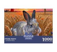 Rabbit1000 Piece Puzzle Puzzle Animals Clever Puzzles Gifts for Women And Men 38x26cm/1000pcs