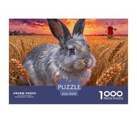 Rabbit1000 Piece Puzzle Puzzle Games Animals Clever Puzzles for Adults And Children 70x50cm/1000pcs