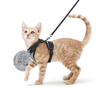 rabbitgoo Cat Harness and Lead Set, Escape Proof Vest, Doodle Gray