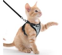 rabbitgoo Cat Harness and Lead Set, Escape Proof Vest, Doodle Gray