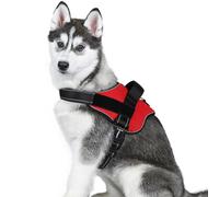 rabbitgoo Dog Harness Large Dog, Service Easy-on Vest, L, Red