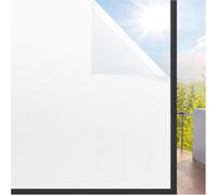 rabbitgoo Frosted Window Film Privacy wtih New Grid, White, 44.5x400cm
