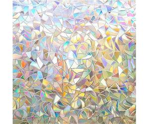 rabbitgoo Rainbow Window Film Privacy Film for Glass Windows, 60x200cm
