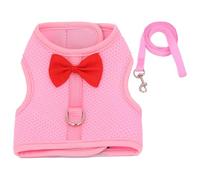 RabbitHarness Set - Small Animal Vest, Lightweight Breathable BunnyHarness, Escape Proof Outfit | Adjustable Included Ensuring Safe Outdoor Walking And Play For Rabbits, Kittens Pets