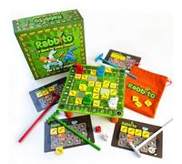 RABBITO - Fun Wooden Logic Strategy Board Game for Kids & Families | 2-4 Players, Ages 5+ | Easy to Learn, Collect Carrots & Win! | Classic Rabbit & Bunny-Themed Family Game.