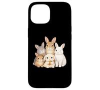 Rabbits Bunnies Cute Rabbit Lover Case for iPhone 15