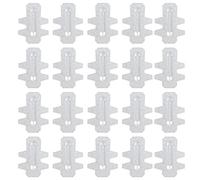 Rabbits Cage Cards Galvanized Sheet Iron Durable Rust Proof Easy Install Pet Cage Accessories for Rabbits House Small Animals 20PCS Set 6x4.5cm